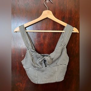Forever 21 crop top gingham